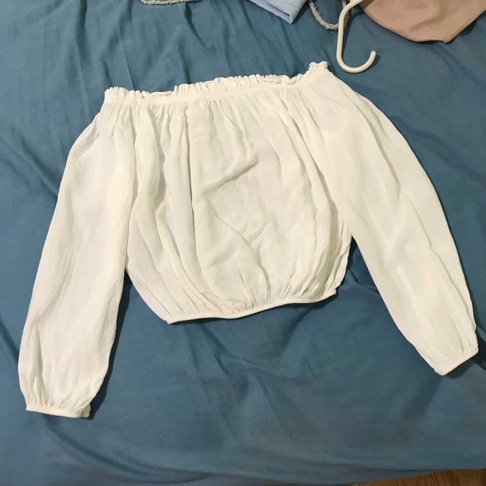 brandy melville white maura top